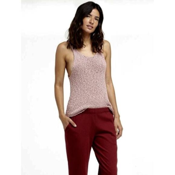 Onia Pink Raquel Racerback Tank Top. - Picture 1 of 5